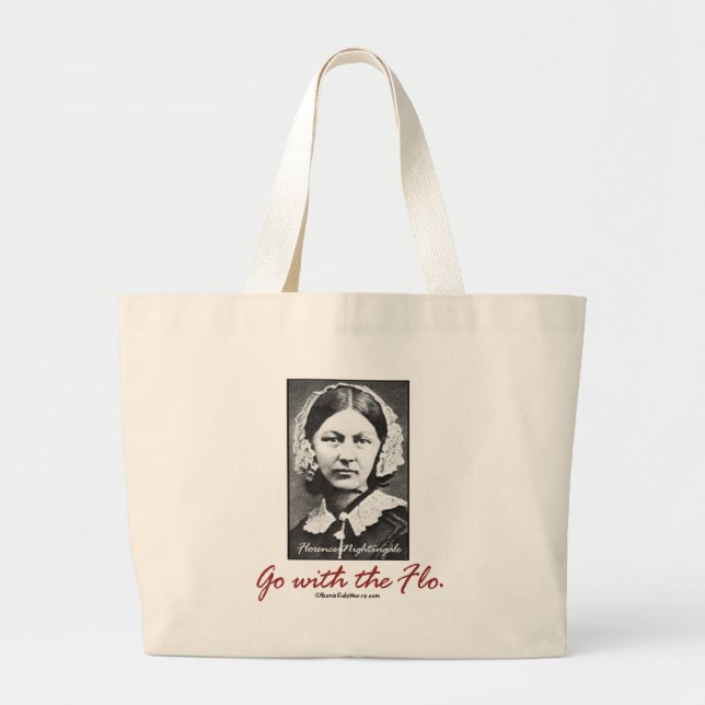 Grand Tote Bag BonafideNurse_-_Go_with_the_Flo (Devant)