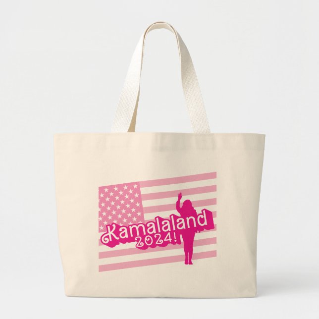 Grand Tote Bag "Bonjour Kamala" - Jumbo Fourre-tout (pas de sloga (Devant)
