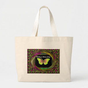 Grand Tote Bag Bonne journée Hakuna Matata Texte.png