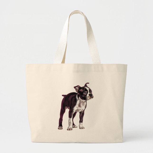 Grand Tote Bag Boston Terrier (Devant)