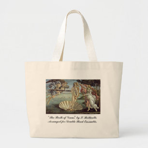 Grand Tote Bag Botticelli, naissance de Vénus, pour de doubles