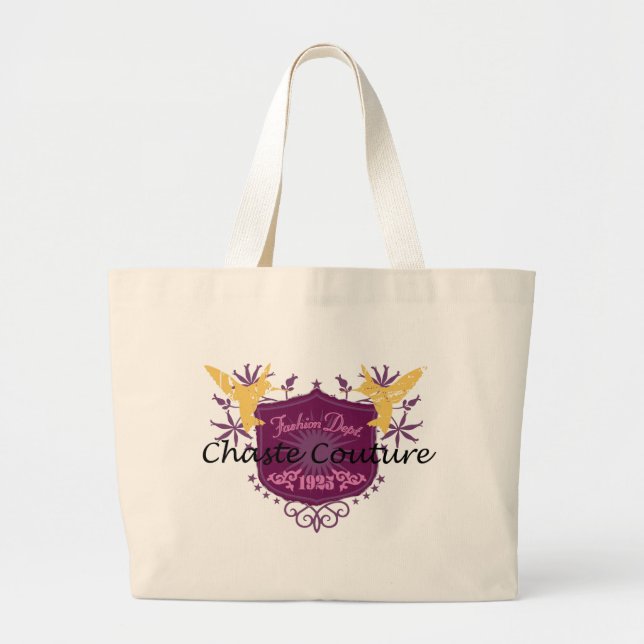 Grand Tote Bag Bouclier chaste de couture (Devant)