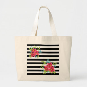 Grand Tote Bag Bouquet de fleurs