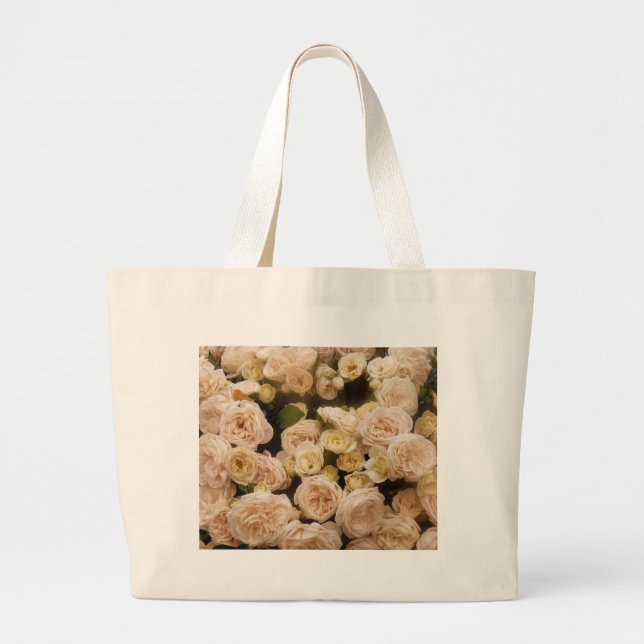 Grand Tote Bag Bouquet de Roses (Devant)