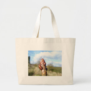 Grand Tote Bag bourgeon d'une noix de poitrine de cheval