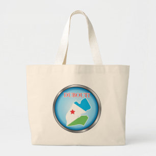 Grand Tote Bag Boutons de pays africains