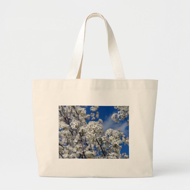 Grand Tote Bag Bradford Pear Blooms (Devant)