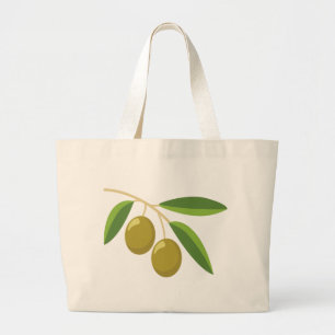 Grand Tote Bag Branche Olive