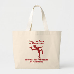Grand Tote Bag Brique de la connaissance