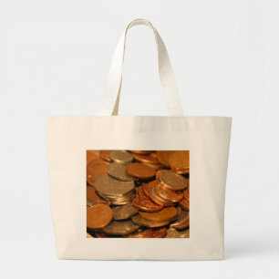 Grand Tote Bag British Coin Money