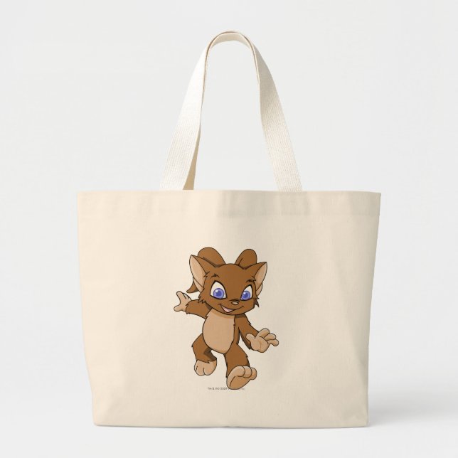 Grand Tote Bag Brun d'Acara (Devant)