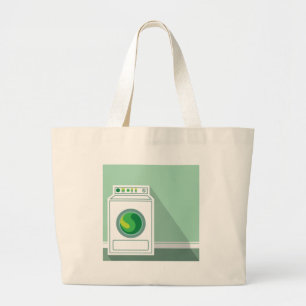 Grand Tote Bag Buanderie de machine à laver