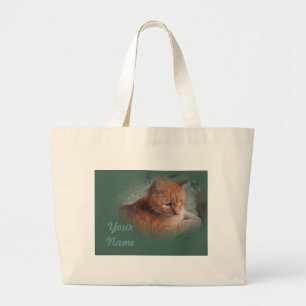Grand Tote Bag Bubba l'Orange Tabby Tomcat