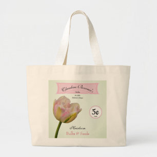 Grand Tote Bag Bulbes et graines d'héloom personnalisées Jardin