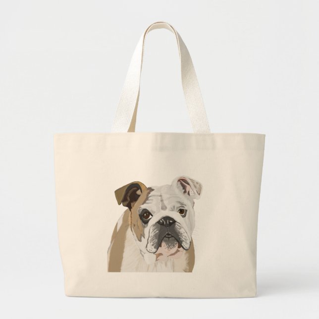 Grand Tote Bag Bulldog anglais (Devant)