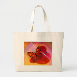Grand Tote Bag Butterfly and Hearts