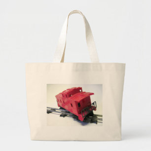 Grand Tote Bag Caboose rouge