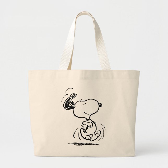 Grand Tote Bag cacahuètes | Snoopy Happy Dance (Devant)
