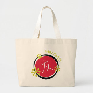 Grand Tote Bag Cadeau d'amitié de symbole de caractère chinois