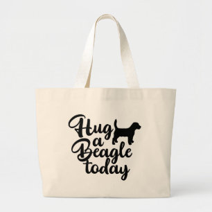 Grand Tote Bag Cadeau de Beagle mignon Chien Chiot Cartoon Amour
