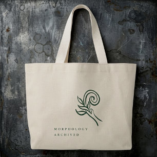 Grand Tote Bag Cadeau de lecteur de jardin académique sombre bota