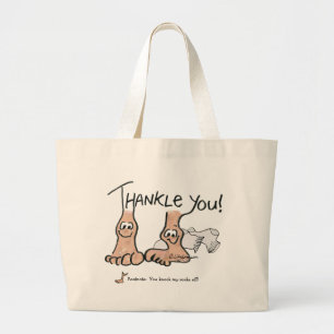 Grand Tote Bag Cadeau de Merci personnalisé