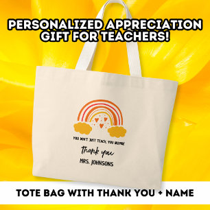 Grand Tote Bag Cadeau de Remerciement Professeur Vous Inspirez Ar