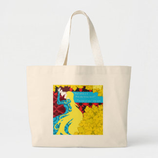 Grand Tote Bag Cadeau de Tristan et d'Iseult avec la citation