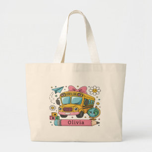 Grand Tote Bag Cadeau personnalisé pour la rentrée scolaire