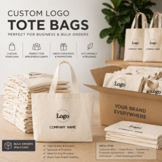 Grand Tote Bag Cadeau promotionnel d'entreprise avec logo personn