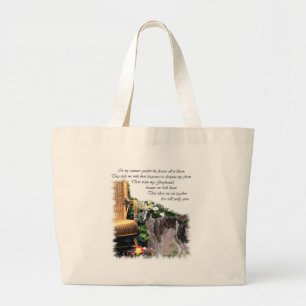 Grand Tote Bag Cadeaux d'art pour amateurs de lévriers