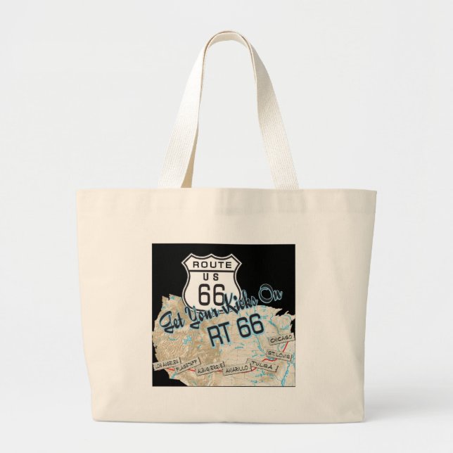 Grand Tote Bag cadeaux de l'itinéraire 66 (Devant)