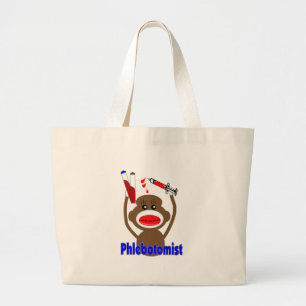 Grand Tote Bag Cadeaux de Phlebotomist de singe de