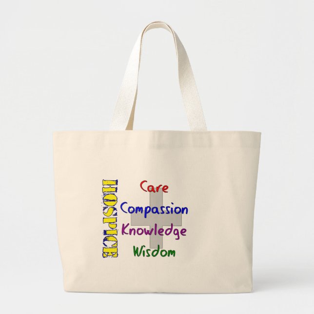 Grand Tote Bag Cadeaux de travailleur d'hospice (Devant)