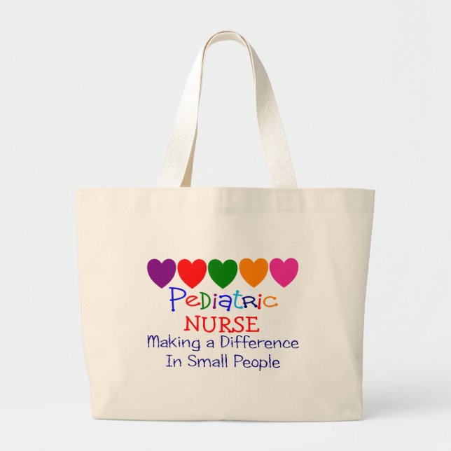Grand Tote Bag Cadeaux pédiatriques d'infirmière (Devant)