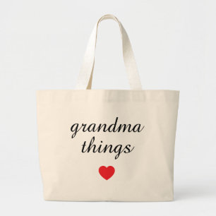 Grand Tote Bag cadeaux personnalisés pour grand-mère