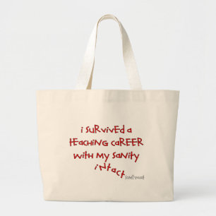 Grand Tote Bag Cadeaux retirés de professeur, énonciations