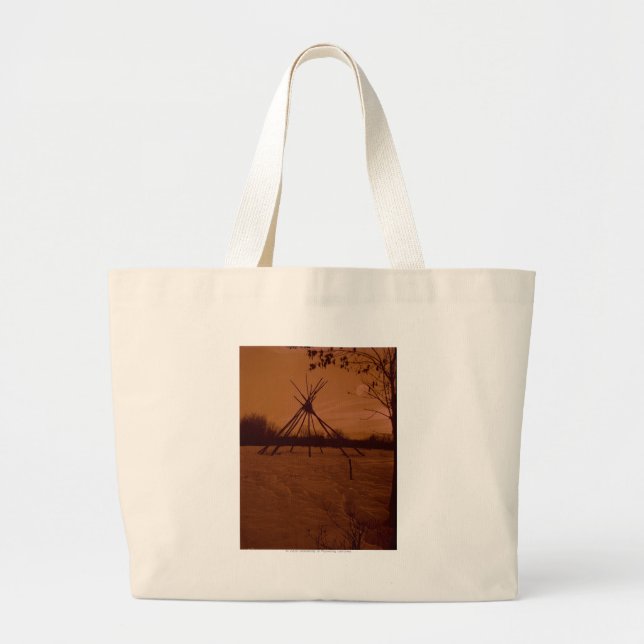 Grand Tote Bag Cadre de Tipi (Devant)