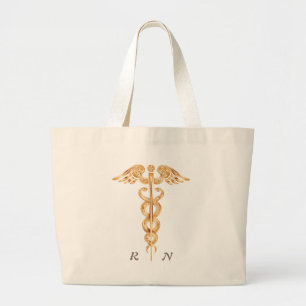 Grand Tote Bag Caducée fourre-tout