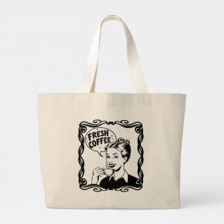 Grand Tote Bag Café chaud frais