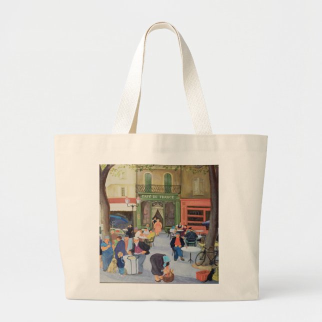 Grand Tote Bag Café Provence (Devant)