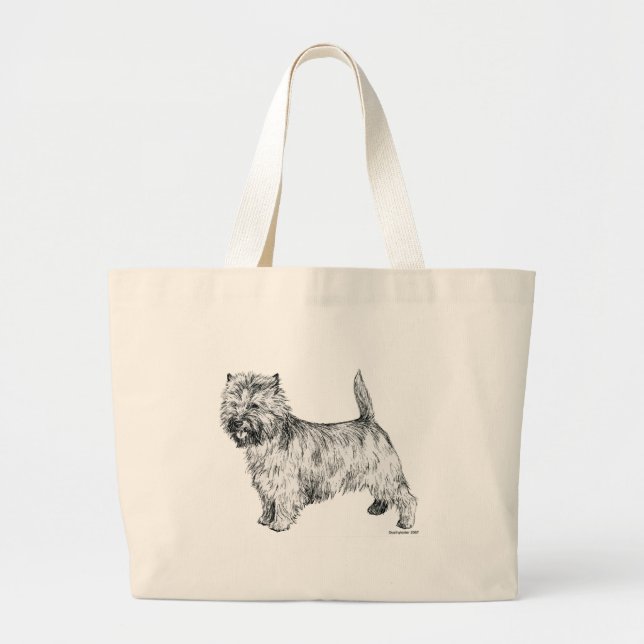 Grand Tote Bag Cairn Terrier (Devant)