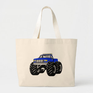 GRAND TOTE BAG CAMION DE MONSTRE BLEU