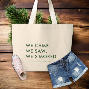 Grand Tote Bag Camping Bachelorette Camping Funny Bridesmaids Cad