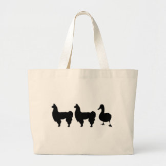 Grand Tote Bag Canard de lama de lama