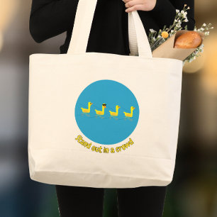 Grand Tote Bag Canards Motivants Mignons qui Ressortent