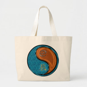 Grand Tote Bag Cancer et dragon de bois