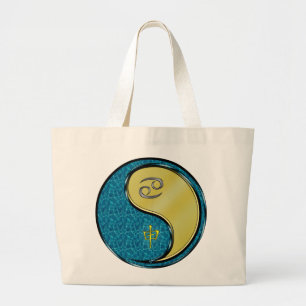 Grand Tote Bag Cancer et singe métallique