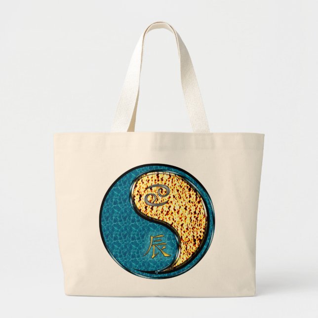 Grand Tote Bag Cancer & Fire Dragon (Devant)