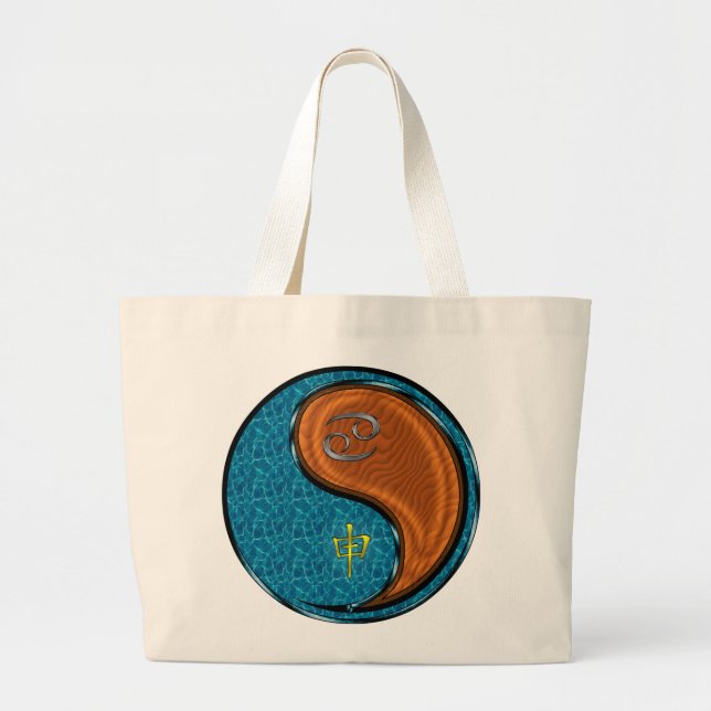 Grand Tote Bag Cancer & Singe de Bois (Devant)